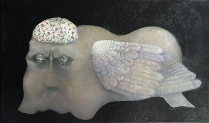 Bulbous Form No.2 - a Paint Artowrk by Lena Oczkowska